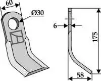 Y-Messer 175x60mm
